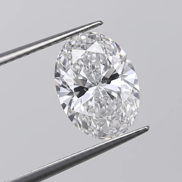 1,55 karaat ovaal geslepen laboratoriumdiamant, VVS1/D