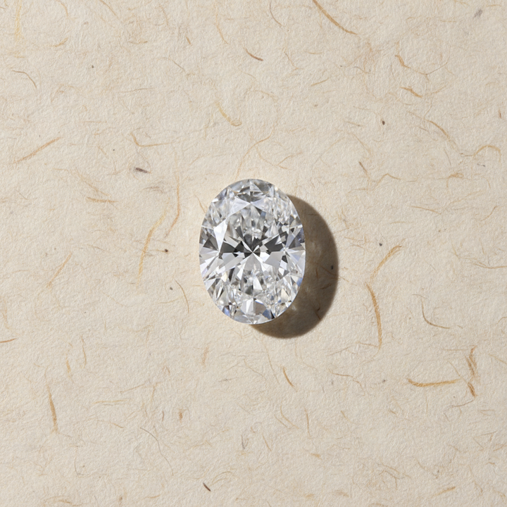 1,55 karaat ovaal geslepen laboratoriumdiamant, VVS1/D
