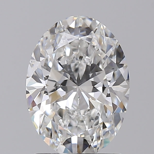 1,55 Karat ovaler, im Labor geschliffener Diamant VVS1 E