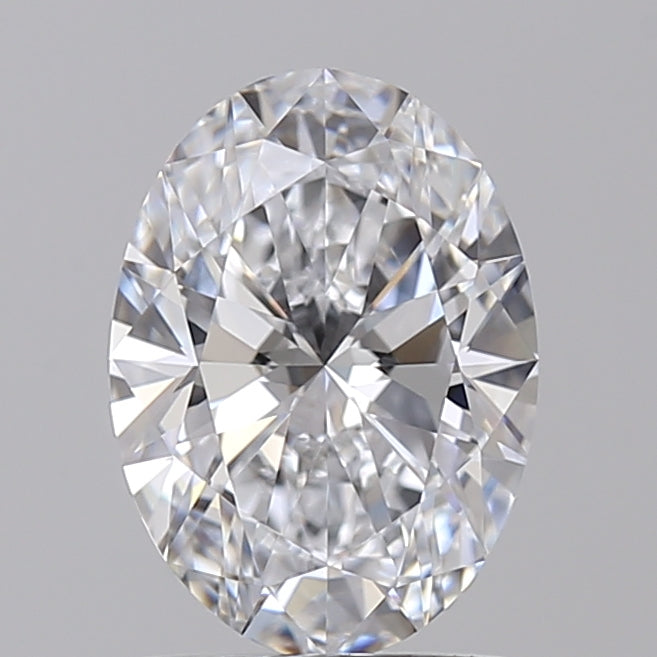 1,55 Karat ovaler, im Labor geschliffener Diamant VVS1 E