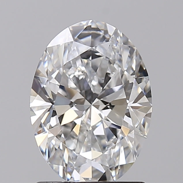 1,55 Karat ovaler, im Labor geschliffener Diamant VVS1 E