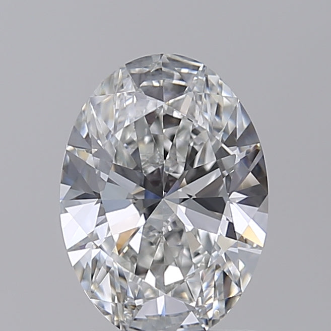 1,55 Karat ovaler, im Labor geschliffener Diamant VVS1 E