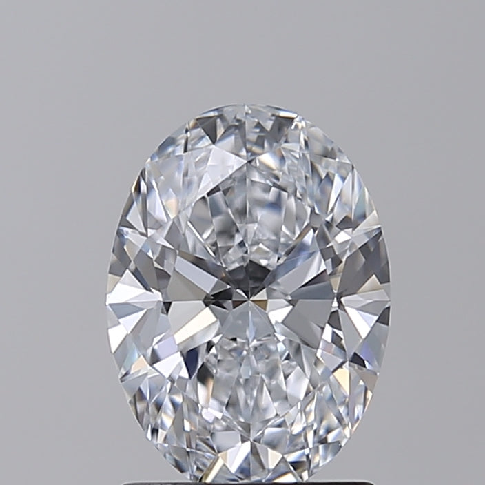 Diamante cultivado em laboratório com corte oval de 1,55 quilates VVS2 E