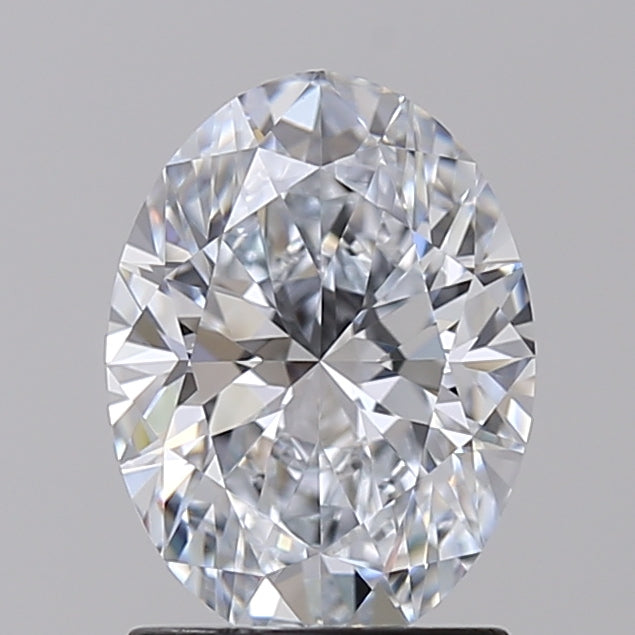 Diamante cultivado em laboratório com corte oval de 1,55 quilates VVS2 E