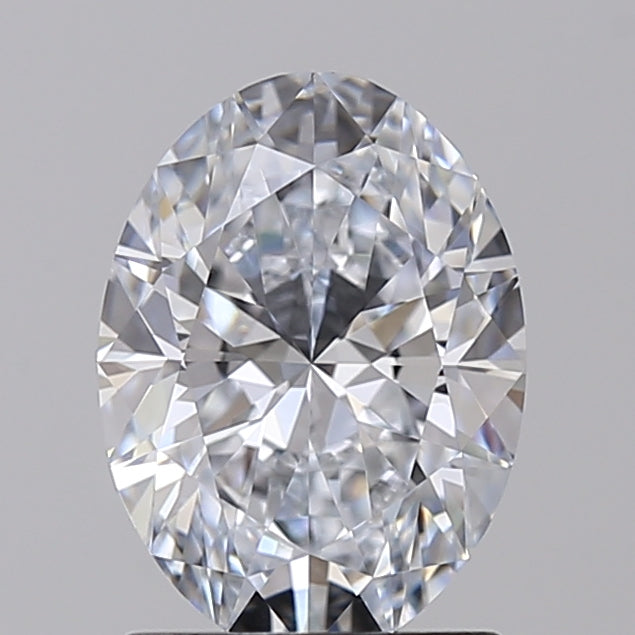 Diamante cultivado em laboratório com corte oval de 1,55 quilates VVS2 F