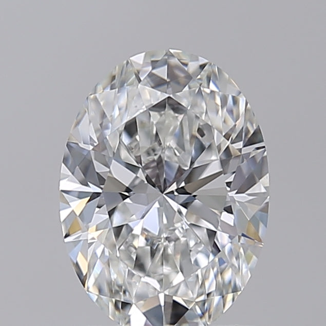 Diamante cultivado em laboratório com corte oval de 1,55 quilates VVS2 F