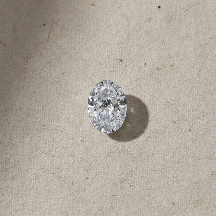 1,55 karaat ovaal geslepen laboratoriumdiamant, VVS2/G