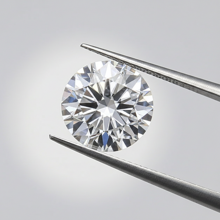 IGI Certified 1.55 Ct D Color SI1 Round HPHT Lab Grown Diamond