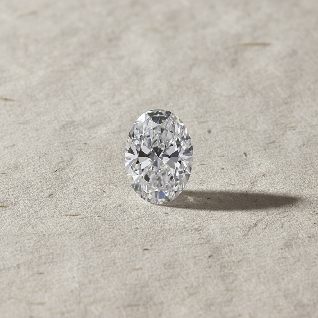 1.56 Carat Oval Cut Lab Grown Diamond, VVS1/D