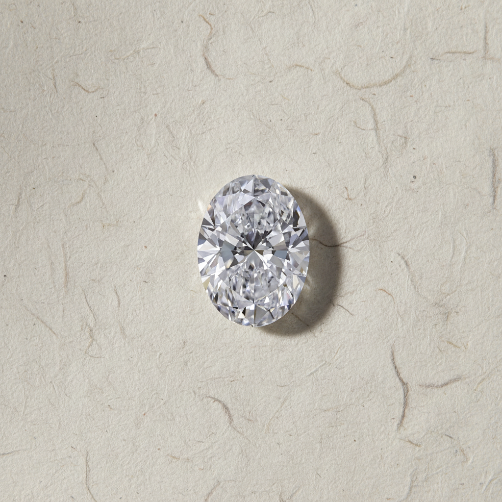 1.56 Carat Oval Cut Lab Grown Diamond, VVS1/D