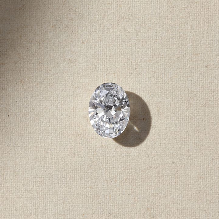 1,56 karaat ovaal geslepen laboratoriumdiamant, VVS2/E