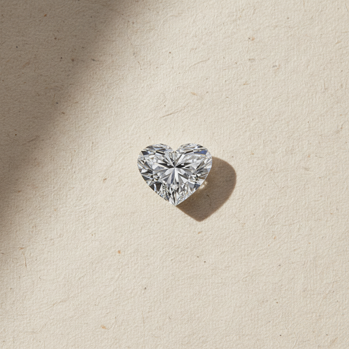 1.57 Carat Heart Cut Lab Grown Diamond VS1 D Color IGI Certified
