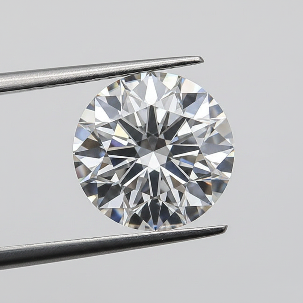 IGI Certified 1.57 Ct F Color IF Round HPHT Lab Grown Diamond