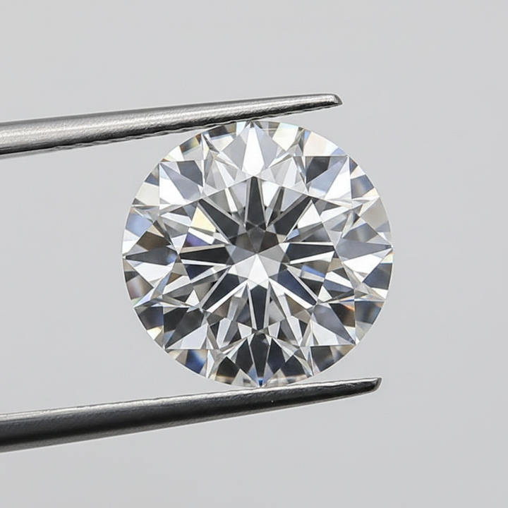 IGI Certified 1.57 Ct F Color IF Round HPHT Lab Grown Diamond