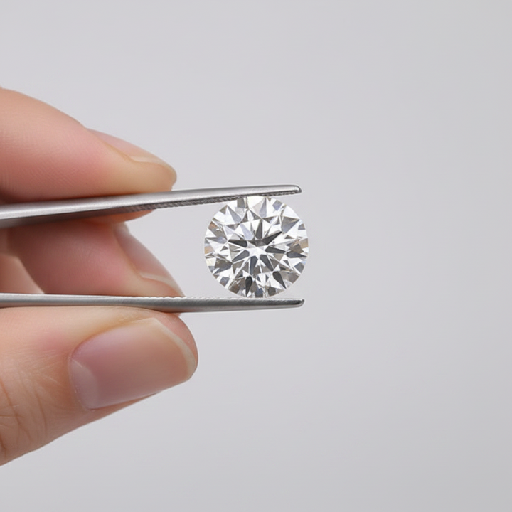 IGI Certified 1.57 Ct D Color VS1 Round HPHT Lab Grown Diamond