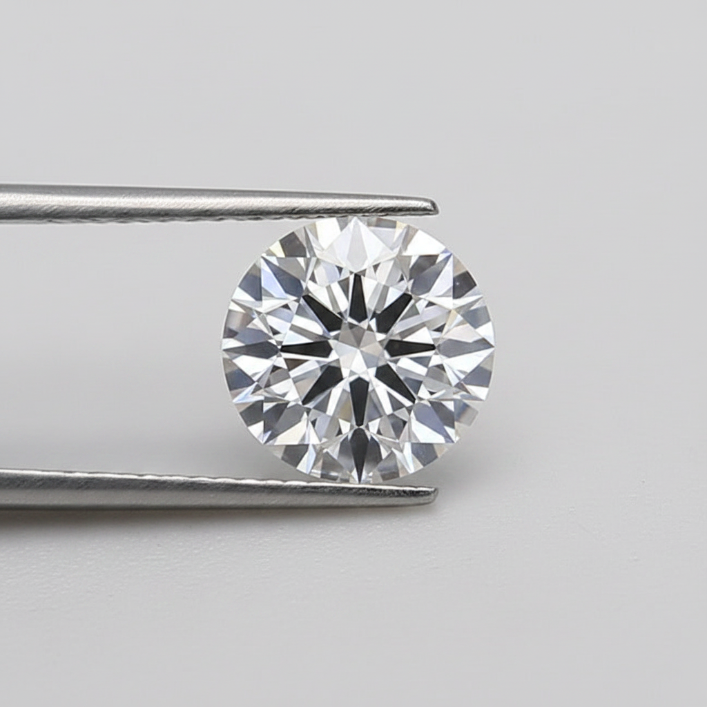 GIA Certified 1.58 Ct E Color SI1 Round HPHT Lab Grown Diamond