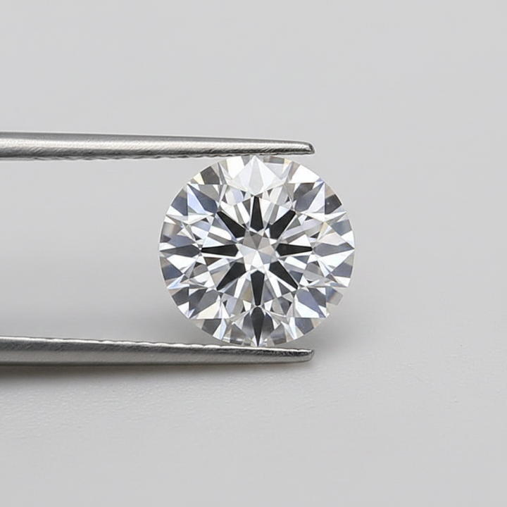 GIA Certified 1.58 Ct E Color SI1 Round HPHT Lab Grown Diamond