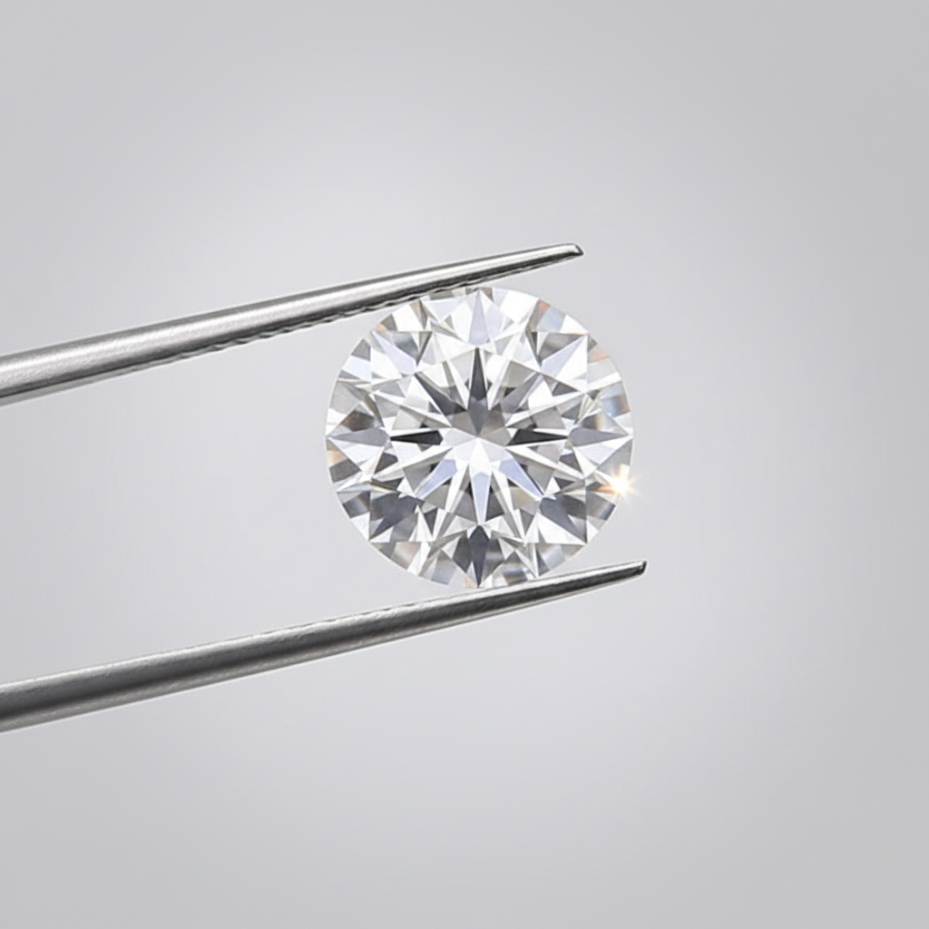 IGI Certified 1.58 Ct D Color VS1 Round HPHT Lab Grown Diamond