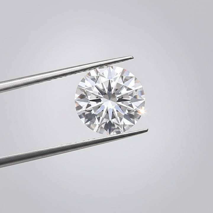 IGI Certified 1.58 Ct D Color VS1 Round HPHT Lab Grown Diamond