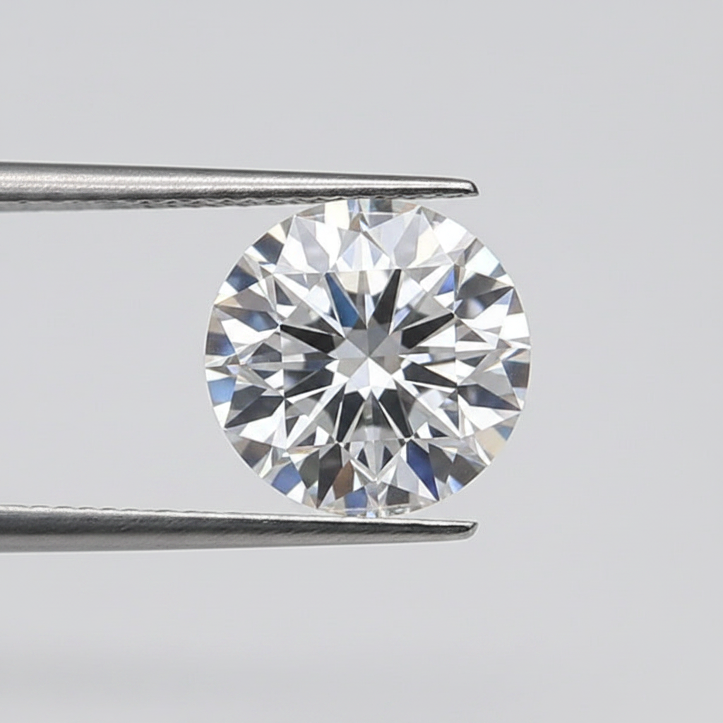IGI Certified 1.58 Ct D Color VS1 Round HPHT Lab Grown Diamond