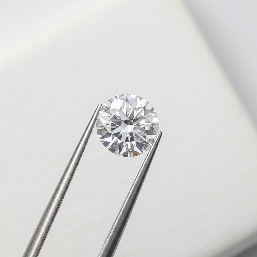 IGI Certified 1.58 Ct D Color VS1 Round HPHT Lab Grown Diamond