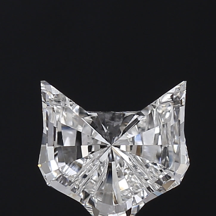 1.59 CT Cat-Shaped Lab Grown Diamond, VS1 Clarity, E Color, Very Good Cut, Excellent Polish and Symmetry, 7.50 x 7.88 x 4.11 mm