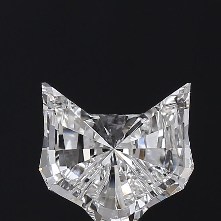 1.59 CT Cat-Shaped Lab Grown Diamond, VS1 Clarity, E Color, Very Good Cut, Excellent Polish and Symmetry, 7.50 x 7.88 x 4.11 mm