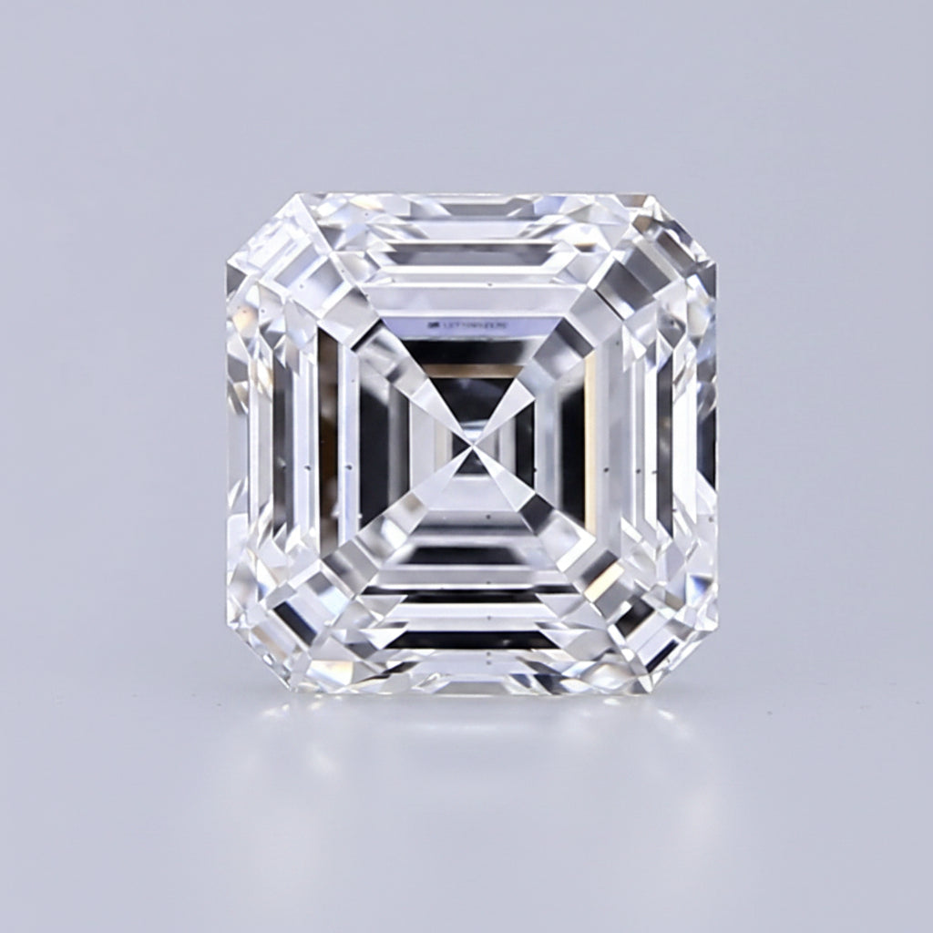 Diamant cultivé en laboratoire Asscher de 1,60 carat, VS2/D