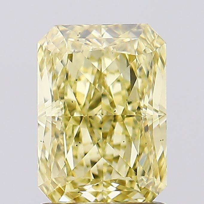 1.60 Carat Radiant Cut Lab Grown Diamond VS2Fancy Intense Yellow