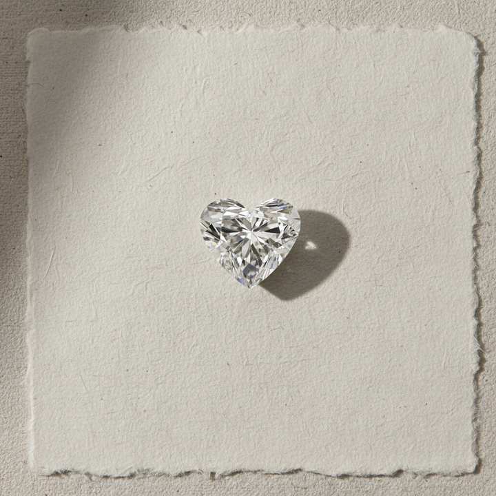 1.61 Carat Heart Cut Lab Grown Diamond VS2 E Color IGI Certified

