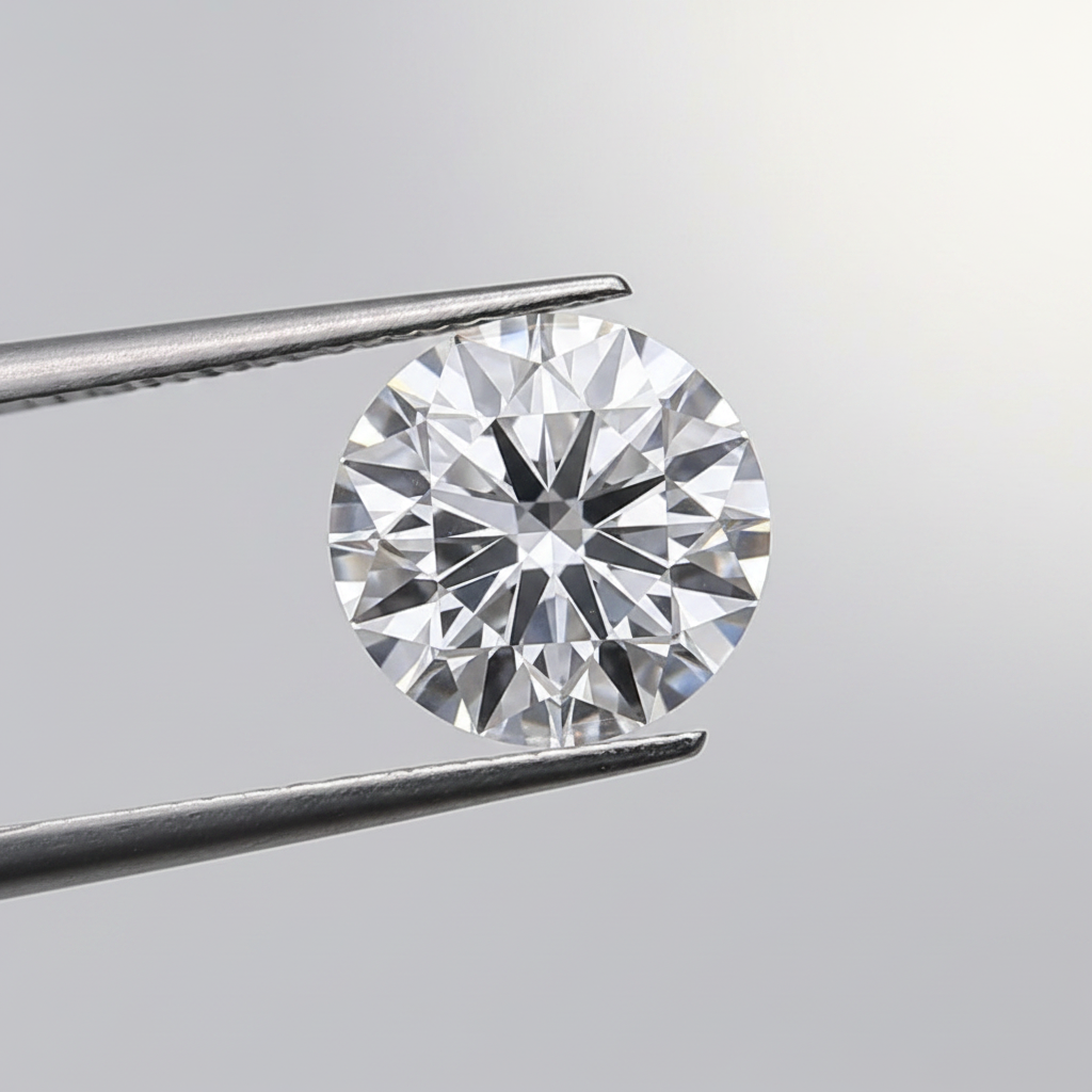 1,62 karaat ronde laboratorium-gegroeide diamant, VS1/E