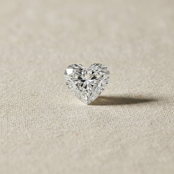 1.63 Carat Heart Cut Lab Grown Diamond VS2 E Color IGI Certified
