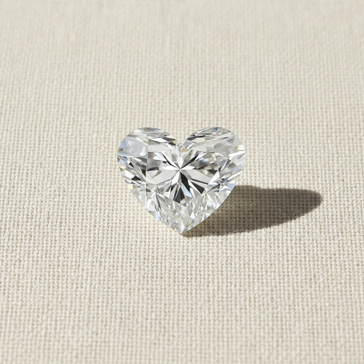 1.63 Carat Heart Cut Lab Grown Diamond VVS1 F Color IGI Certified
