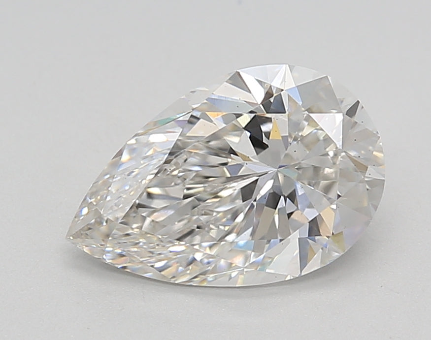 1.66 CT Pear CVD Lab Grown Diamond, VS2 Clarity, F Color