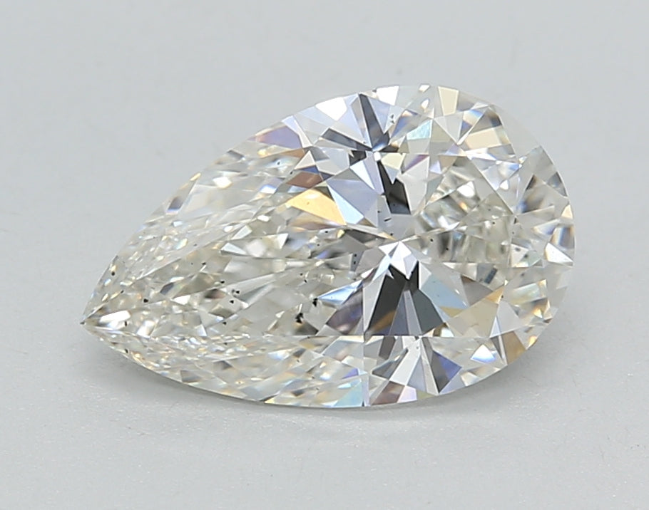 1.67 CT Pear Cut CVD Lab Grown Diamond, G Color, SI1 Clarity