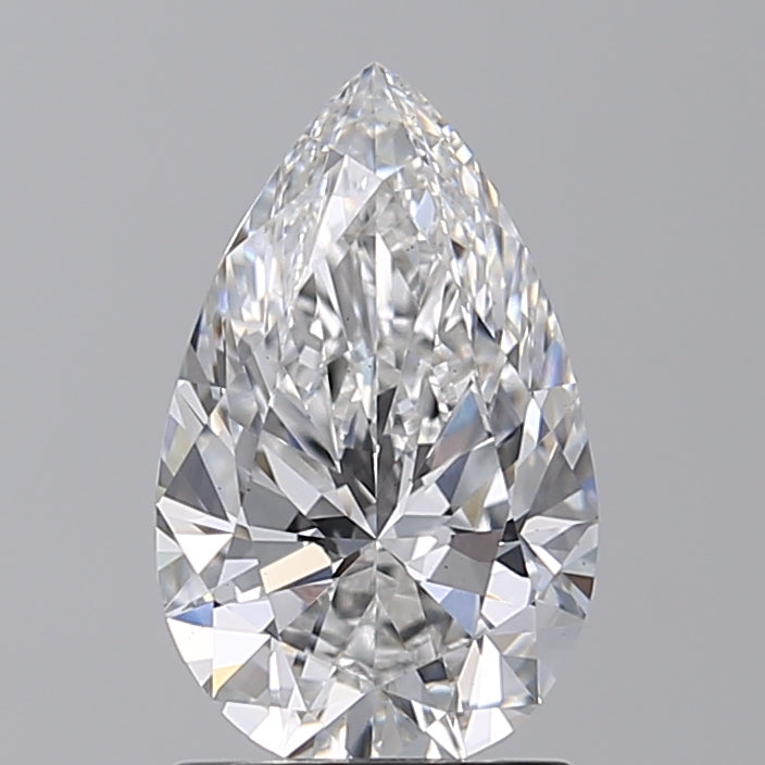 1.69 CT Pear Cut CVD Lab Grown Diamond, F Color, VS1 Clarity