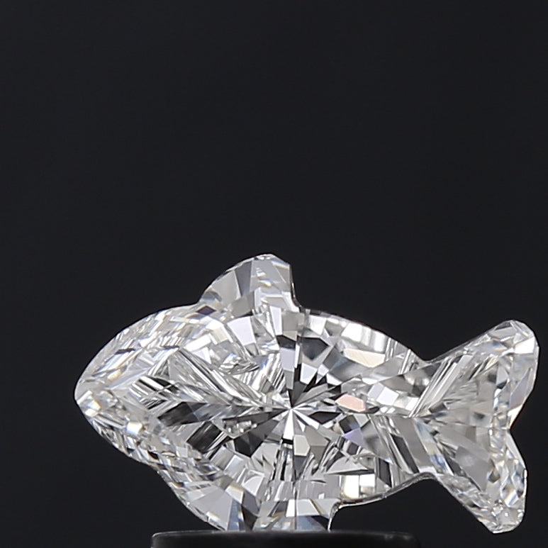 1.69 Carat Fish Shaped Lab Grown Diamond VS1 F Color – Unique Fancy Shape Loose Diamond