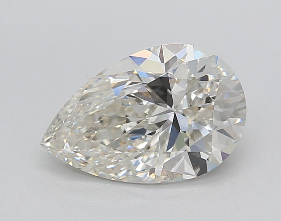 1.70 CT Pear Cut CVD Lab Grown Diamond, H Color, VS1 Clarity