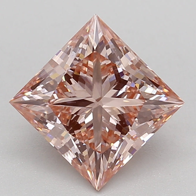 1.71 Carat Princess Lab Grown Diamond VS1 FANCY INTENSE PINK