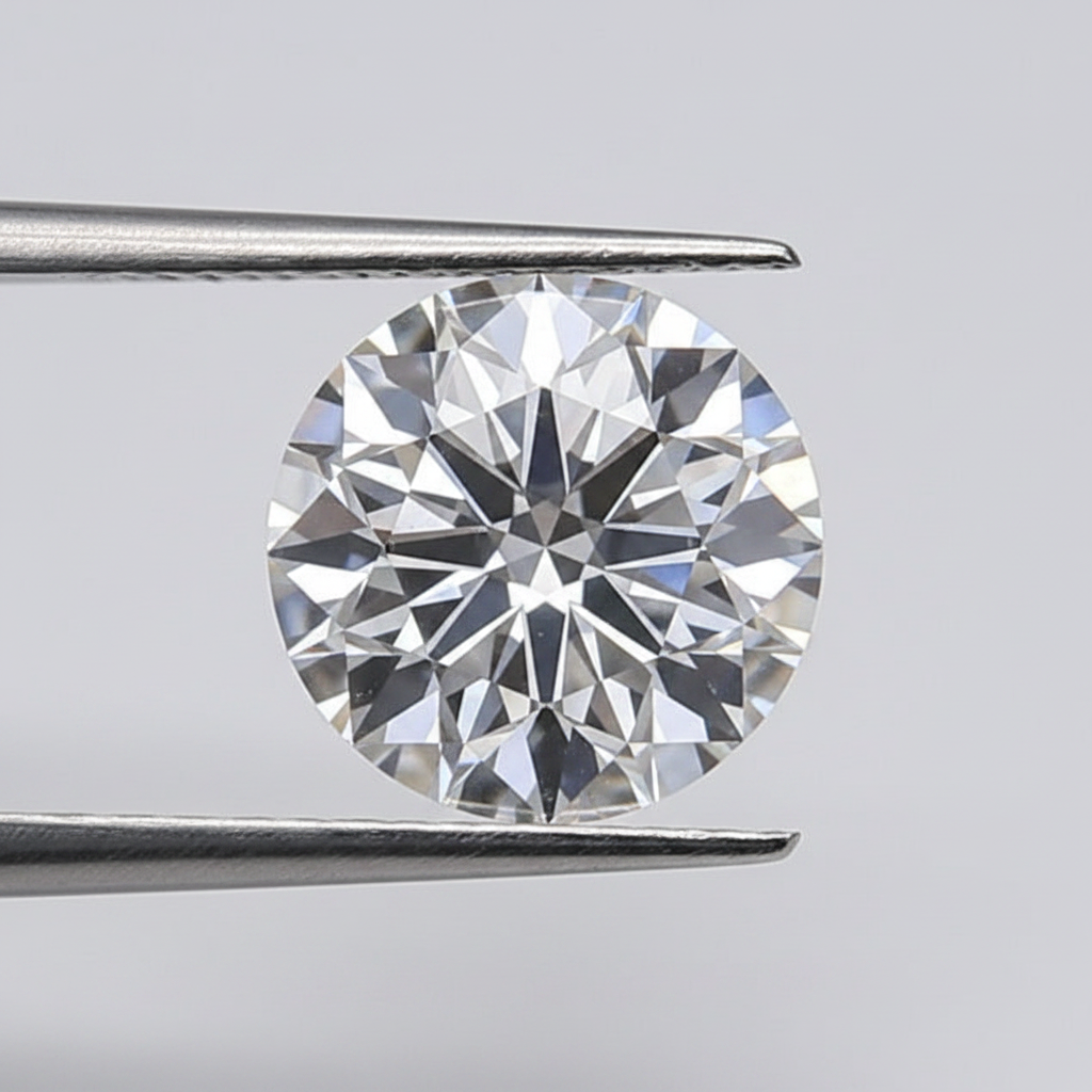 IGI Certified 1.71 Ct D Color SI1 Round HPHT Lab Grown Diamond