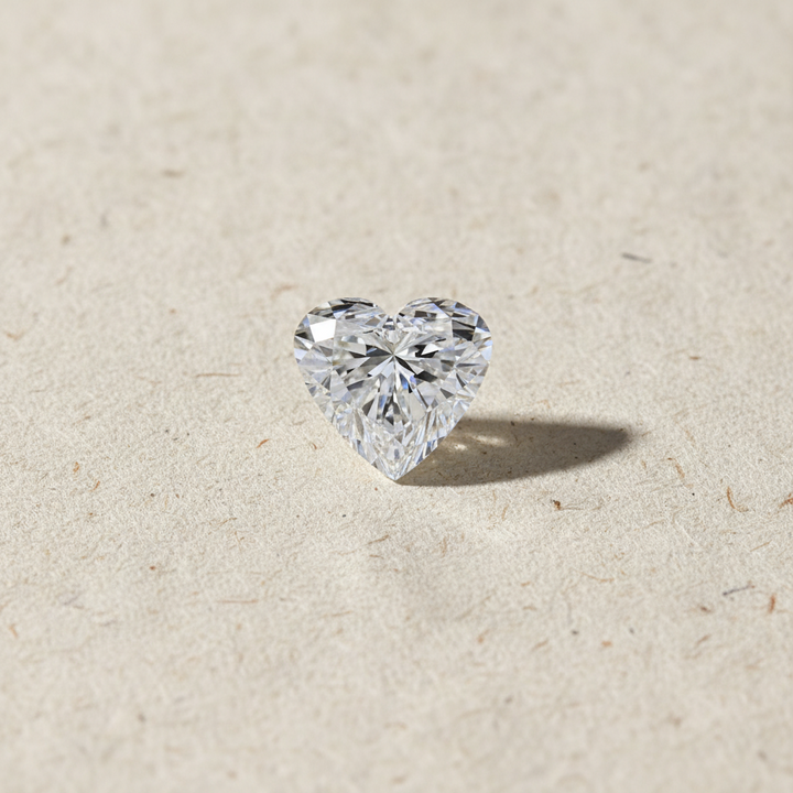 1.73 Carat Heart Cut Lab Grown Diamond VVS1 F Color IGI Certified
