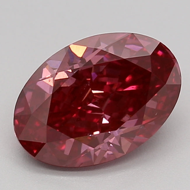 Diamante cultivado en laboratorio de talla ovalada de 1,74 quilates VS2 FANCY ROSA PROFUNDO