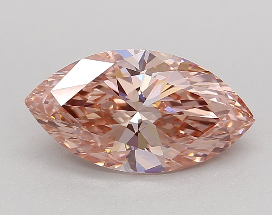 1.78 Carat Marquise Lab Grown Diamond VVS2 FANCY INTENSE PINK