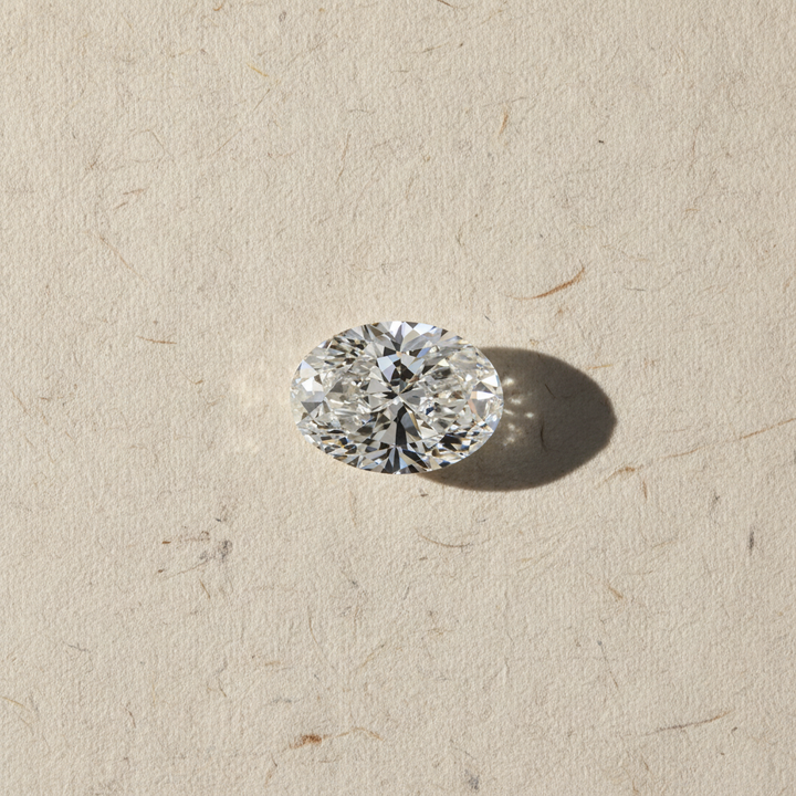 1,7 karaat ovaal geslepen laboratoriumdiamant, VVS2/E