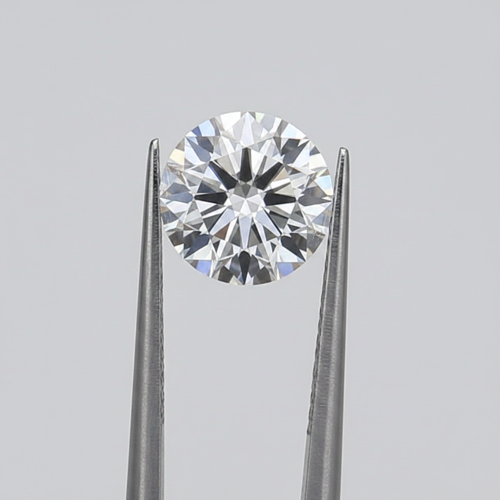 1,84 karaat ronde lab-gegroeide diamant - SI1/E