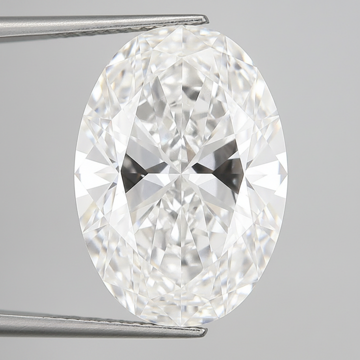 Diamante cultivado en laboratorio ovalado de 10,02 quilates, VVS2/F