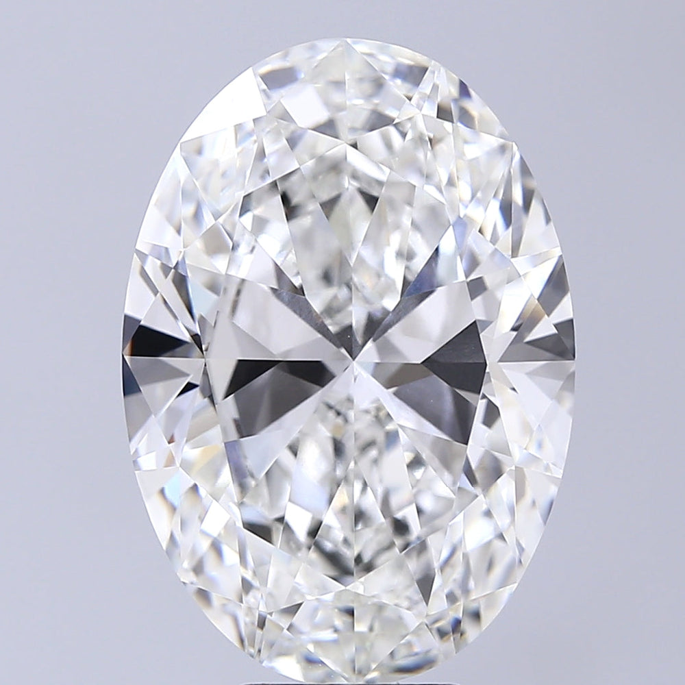 Diamante coltivato in laboratorio ovale da 10,06 carati VVS2F 