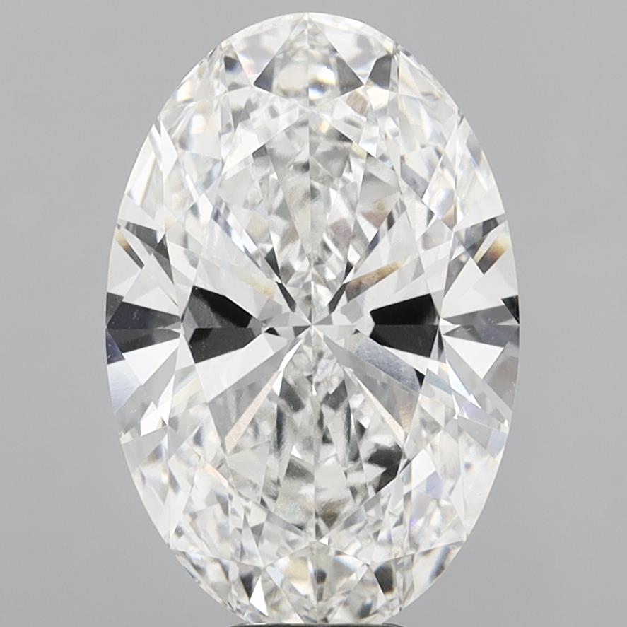10,07 karaat ovale laboratorium-gegroeide diamant VVS2F