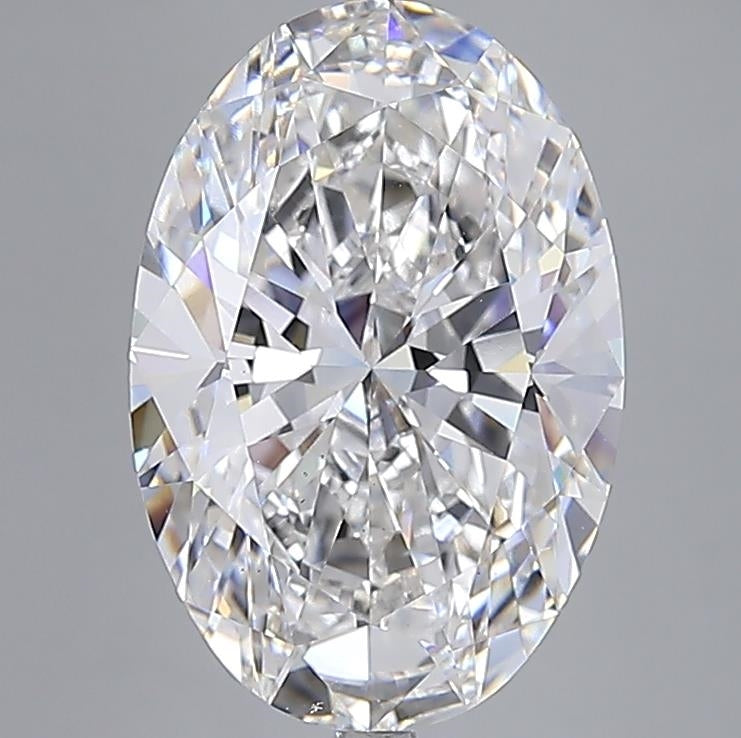 Diamante cultivado en laboratorio ovalado de 10,54 quilates VS1F