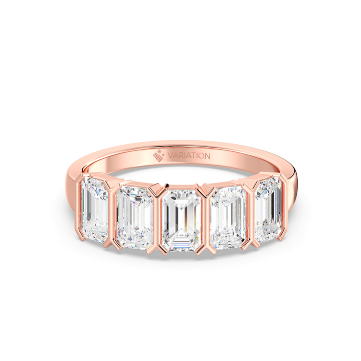 Emerald Eternity Wedding Band